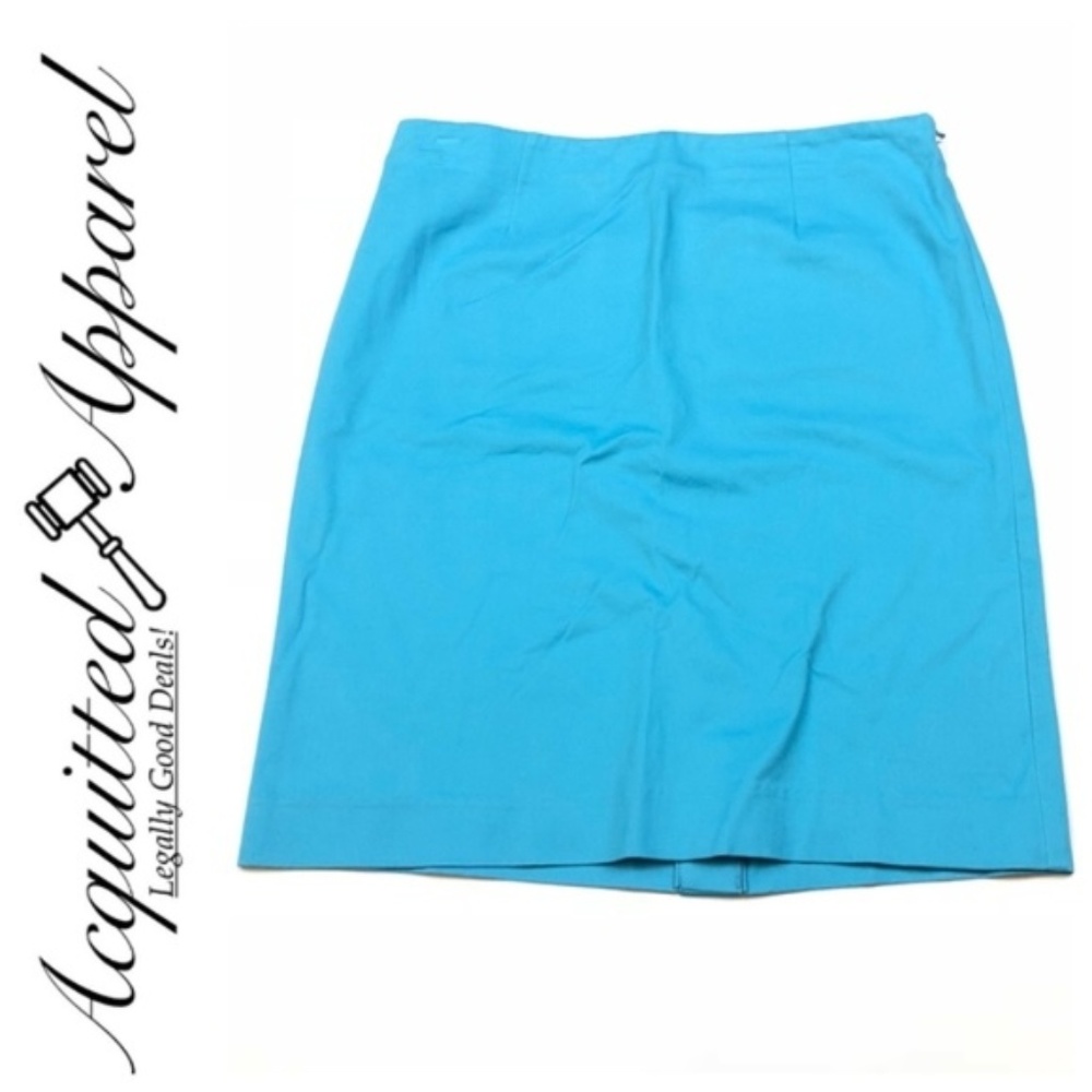 J. Jill NWT Blue A Line Pencil Comfy Skirt Stretch